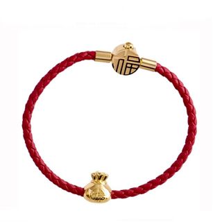 vòng tay titan da đỏ