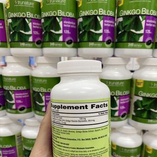 VIÊN UỐNG BỔ NÃO TRUNATURE GINKGO BILOBA 120MG - 340 VIÊN ( mẫu mới 2020 )