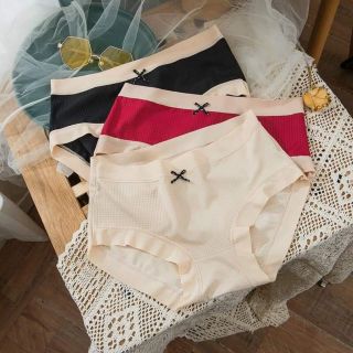 Quần lót cotton đính nơ nội địa Trung