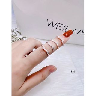 nhẫn cỏ bạc 925