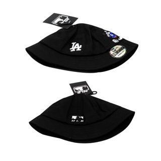 Mũ Nón Bucket Trẻ Em MLB Chất Kaki Logo LA & Mickey Thêu Nổi
