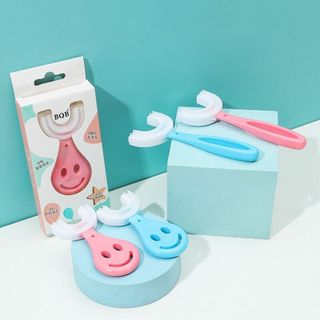 Bàn chải đánh răng chữ U silicon cho bé từ 2 - 12 tuổi