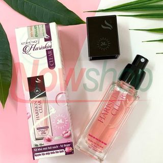 Xịt Khử Mùi Hôi Nách Hariskin Clear Vạn Tam Làm Thơm Da Diệt Khuẩn Giữ Cho Da Luôn Khô Thoáng Sạch Sẽ Không Gây Khô Da