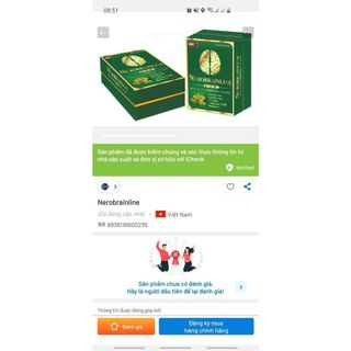 Viên Uống Bổ Não Nerobrainline Vạn Tam Giúp Hoạt Huyết Tăng Tuần Hoàn Máu Lên Não Giảm Đau Đầu Hoa Mắt Mất Ngủ Hiệu Quả
