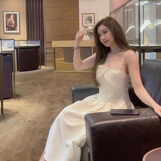 ĐẦM XOÈ 2 DÂY PHỐI VIỀN REN ĐI TIỆC, ĐI CHƠI