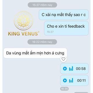 [Chính hãng] Mặt Nạ Mắt Cao Cấp King Venus (Hộp 60 miếng): giảm nhăn, quầng thâm, giúp da căng mịn, ngăn ngừa lão hóa.