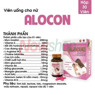 Viên Uống Tăng Khả Năng Thụ Thai Alocon Nữ Vạn Tam Giúp Tăng Cường Sinh Lý Điều Hòa Kinh Nguyệt Khỏe Buồng Trứng