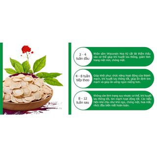 [Chính hãng] Nhân Sâm Wisconsin Hoa Kỳ (Sâm Mỹ) Cắt Lát: Bồi Bổ Sức Khỏe, Tăng Sức Đề Kháng, Điều Hòa Lipid Máu.