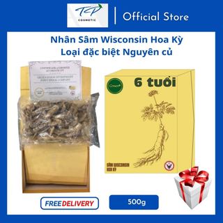 [Chính hãng] Nhân Sâm Wisconsin Hoa Kỳ (Sâm Mỹ), Loạị đặc biệt 6 tuổi : Bồi Bổ Sức Khỏe, Tăng Sức Đề Kháng...
