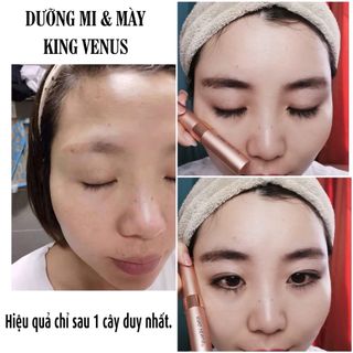 Serum Dưỡng Mi và Mày KING VENUS (phiên bản mới của Dưỡng mi zzVenus): Mi Dài và Dày tự nhiên chỉ sau lộ trình một cây!