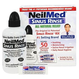 Bộ bình rửa mũi NeilMed ( 2 bình, 1 xịt thuốc, 250 gói muối )
