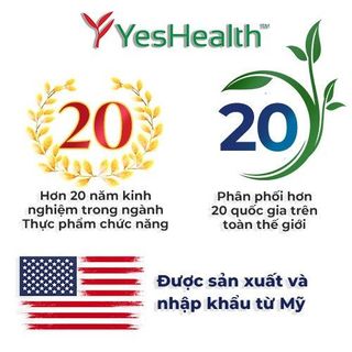Viên uống tăng chiều cao Yeshealth Yes Calcium Plus K2 bổ sung canxi và vitamin d3 giúp làm chắc giảm nguy cơ còi xương