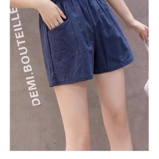 Quần short vải cotton nữ cao cấp