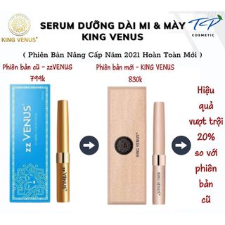 [Chính hãng] Combo 02 Serum Dưỡng Mi và Mày King Venus (phiên bản mới của Dưỡng mi zzVenus).