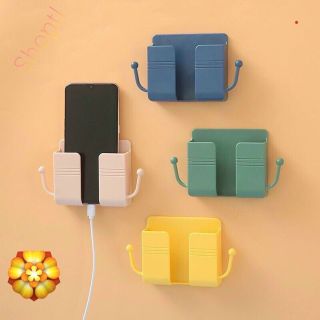 Kệ Dán Tường Có Tai Để Đồ Dùng -Giá Đỡ Sạc Điện Thoại - Có Móc Treo Chìa Khoá - dây sạc
