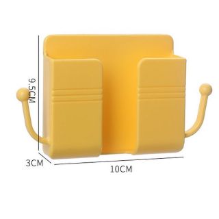 Kệ Dán Tường Có Tai Để Đồ Dùng -Giá Đỡ Sạc Điện Thoại - Có Móc Treo Chìa Khoá - dây sạc