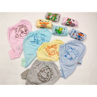 Quần chục dài cho bé trai gái giá rẻ. SET 10 quần dài sợi tre mỏng nhẹ thoáng mát cho bé từ 3-13kg Sally Baby SL0006