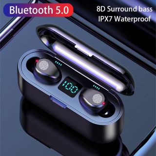 Tai nghe Bluetooth AMOI F9 TWS 5.0 bản QUỐC TẾ không dây cảm ứng chống nước IPX5, chống ồn tích hợp sạc dự phòng 2500mAh giá sỉ