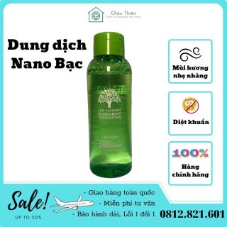 Dung dịch NANO Bạc diệt khuẩn, dùng cho máy khử khuẩn, máy phun sương, mùi thơm nhẹ nhàng