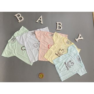 Quần áo trẻ em Sally Baby SET 5 áo cộc thông hơi - khuy vai siêu thoáng mát, co giãn tốt từ 4-15kg SL0059 giá sỉ