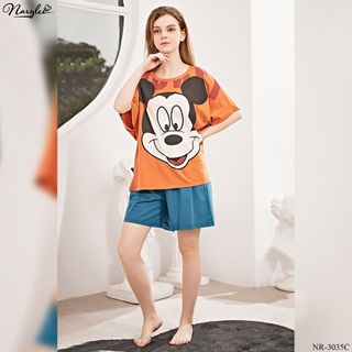 Bộ mặc nhà cotton NARYLEE áo cộc tay quần short NR - 3035 giá sỉ