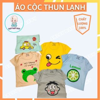 Áo cộc tay bé trai và bé gái Sally Baby chất thun lạnh mềm mát, form chuẩn, may nét từ 5-16kg SL0023 giá sỉ