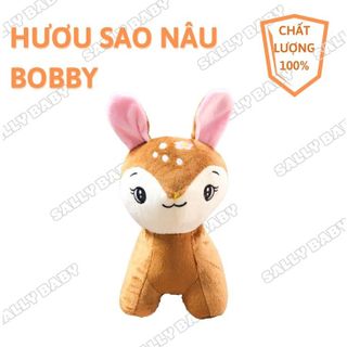 Gấu hươu sao BOBBY màu nâu nhồi bông siêu cưng. Gấu quà tặng size 24cm, đồ chơi an toàn cho bé | Sally Baby SL0016 giá sỉ