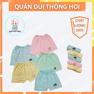 Quần chục cho bé trai gái. SET 10 quần đùi chất thông hơi mềm mát, kháng khuẩn, co giãn tốt cho bé từ 4-17kg SL0049 giá sỉ