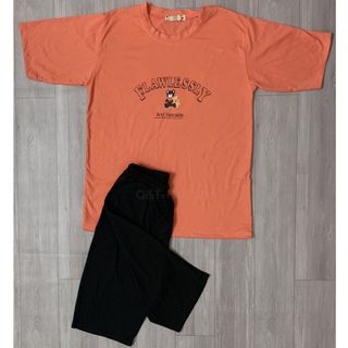Sét bộ nữ ,đồ bộ lững ngố nữ thun coton sufa,áo phom rộng phối quần đen ,thời trang xuân hè BL15-CAM