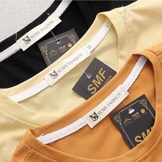 Áo thun nam SUMYF, vải Cotton thoáng mát, thấm hút, phông trơn