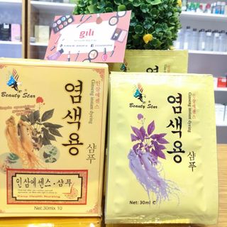 Dầu gội đen tóc thảo dược Beauty Star Hàn Quốc 30 ml giá sỉ
