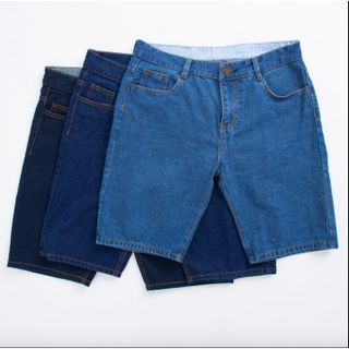 Quần short jean nam, quần jean lửng nam mẫu mới may ( có bigsize)