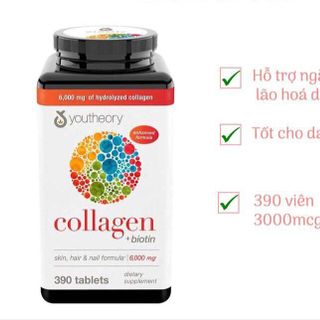Viên uống collagen 390v Youtheory của Mỹ giá sỉ