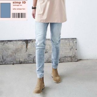 Quần Jean nam xanh rách đùi và gối, form slim mẫu mới của ( có bigsize)