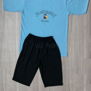 Sét bộ nữ ,đồ bộ lững ngố nữ thun coton sufa,áo phom rộng phối quần đen ,thời trang xuân hè BL15-XANH NGỌC