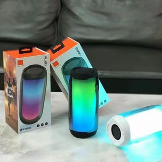 Loa bluetooth PLUSE 4 dạng ống led nháy đổi màu 360 độ