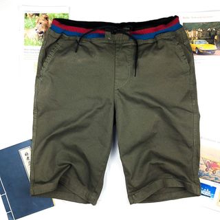 Quần short kaki,quần short kaki nam lưng thun,ống rộng chất vải kaki mềm mịn SUMYF