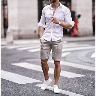 QUẦN SHORT KAKI NAM MAU TRANG CO GIÃN CAO CẤP