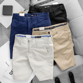 QUẦN SHORT KAKI NAM MAU TRANG CO GIÃN CAO CẤP