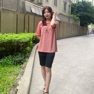 Sét bộ nữ ,đồ bộ lững ngố nữ thun coton sufa,áo phom rộng phối quần đen ,thời trang xuân hè BL15-GẠCH