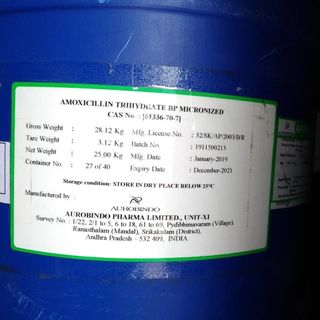 Nguyên liệu thuỷ sản Amoxcilline 98% Ấn giá sỉ