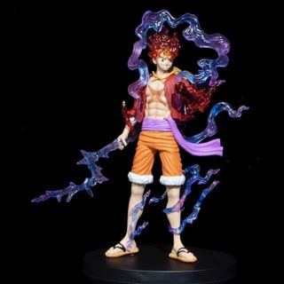 Mô Hình Luffy Nika GK Anime One Piece Monkey D Luffy Gear 5 Bằng PVC 21CM