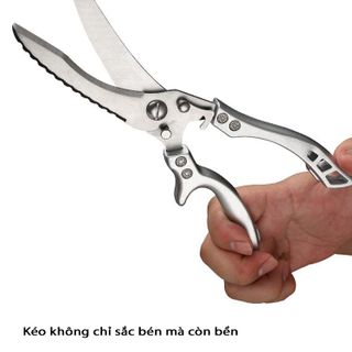 Kéo Cắt Gà Sắc Bén Zilizz - Cắt Xương Gà, Xương Cá Siêu Chắc Bằng Thép Không Gỉ Bản Cao Cấp