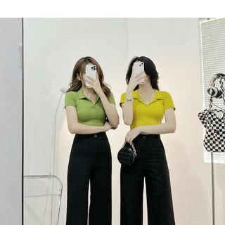 Quần tây nữ công sở vải tuyết mưa ,phù hợp đi làm ,đi học, dày,mịn đẹp, ống rộng 1 nút TM03