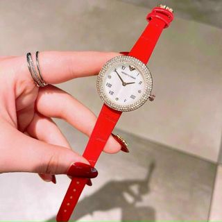 ĐỒNG HỒ ARRMANI DA ĐỎ NỮ XINH