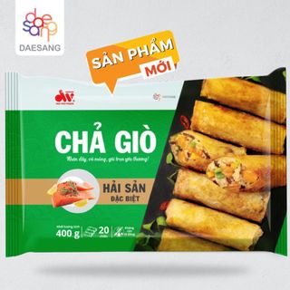 GÓI 20 CÁI CHẢ GIÒ (NEM RÁN) HẢI SẢN ĐẶC BIỆT - NHÂN ĐẦY, VỎ MỎNG, GÓI TRỌN YÊU THƯƠNG. GÓI 400GR