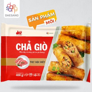 GÓI 20 CÁI CHẢ GIÒ (NEM RÁN) THỊT ĐẶC BIỆT - NHÂN ĐẦY, VỎ MỎNG, GÓI TRỌN YÊU THƯƠNG. GÓI 400GR