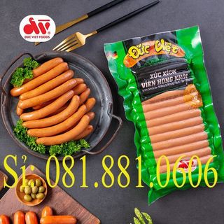 Xúc Xích Viên Hong Khói - Đức Việt, Gói 25 cây / 500g, Date mới nhất giá sỉ