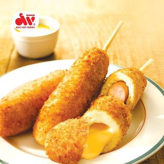 Gói 10 cây Xúc xích seoul's hotdog cuộn pho mai, Xúc xích Đức Việt phong cách Hàn Quốc, gói 500gr.