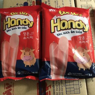 Gói 5 cây Xúc Xích Tiệt Trùng Handy Đức Việt, Xúc xích ăn liền, Cây 35g, Đảm bảo ATVSTP